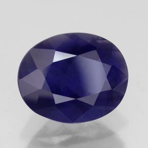 9,17 ctw natürlicher violett-blau Iolith, Oval Schliff, VS-SI