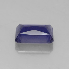 1,35 ctw natürlicher blauer Iolith, Smaragdschliff, SI