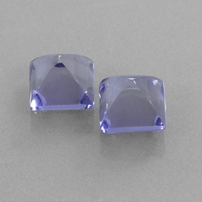  ct natürliche blauer Iolith-Edelsteine, Quadrat, Transparent