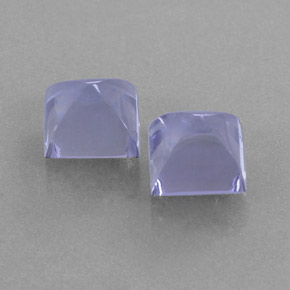  ct natürliche blauer Iolith-Edelsteine, Quadrat, Transparent
