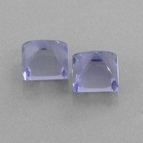  ct natürliche blauer Iolith-Edelsteine, Quadrat, Transparent