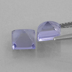  ct natürliche blauer Iolith-Edelsteine, Quadrat, Transparent