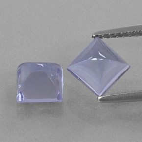  ct natürliche blauer Iolith-Edelsteine, Quadrat, Transparent