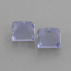  ct natürliche blauer Iolith-Edelsteine, Quadrat, Transparent