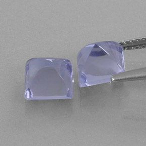  ct natürliche blauer Iolith-Edelsteine, Quadrat, Transparent