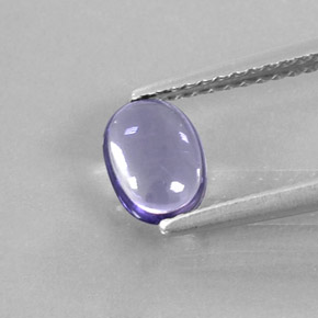 0,55 ctw natürlicher blauer Iolith, Oval Schliff, Transparent