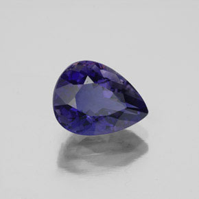 2,32 ctw natürlicher blauer Iolith, Birnenform, VS-SI