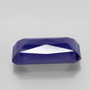 5,74 ctw natürlicher Blauviolett Iolith, Smaragdschliff, VS