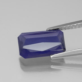 1,94 ctw natürlicher blauer Iolith, Smaragdschliff, VS