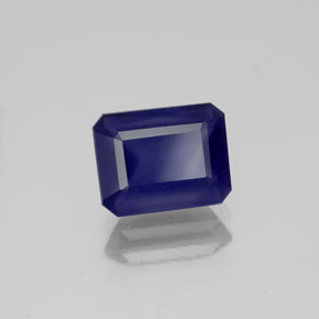 1,43 ctw natürlicher blauer Iolith, Smaragdschliff, VS