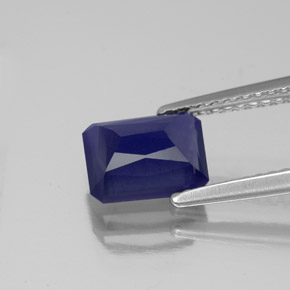 1,43 ctw natürlicher blauer Iolith, Smaragdschliff, VS