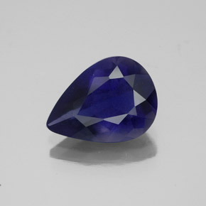 1,85 ctw natürlicher blauer Iolith, Birnenform, VS