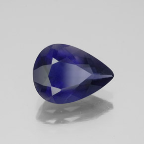 1,85 ctw natürlicher blauer Iolith, Birnenform, VS