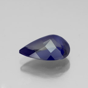 1,85 ctw natürlicher blauer Iolith, Birnenform, VS