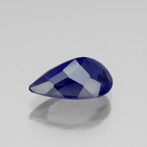1,78 ctw natürlicher blauer Iolith, Birnenform, VS-SI