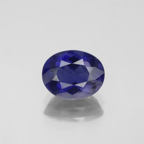 1,37 ctw natürlicher blauer Iolith, Oval Schliff, VS