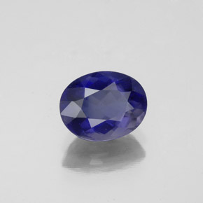 1,37 ctw natürlicher blauer Iolith, Oval Schliff, VS