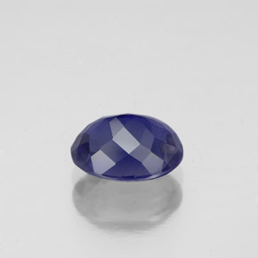 1,37 ctw natürlicher blauer Iolith, Oval Schliff, VS