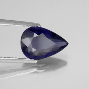 2,00 ctw natürlicher blauer Iolith, Birnenform, VS