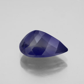 2,98 ctw natürlicher blauer Iolith, Birnenform, VS