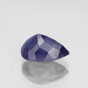 1,88 ctw natürlicher blauer Iolith, Birnenform, VS