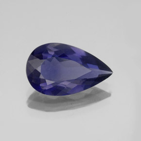 2,32 ctw natürlicher blauer Iolith, Birnenform, VS