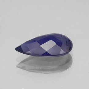 2,32 ctw natürlicher blauer Iolith, Birnenform, VS