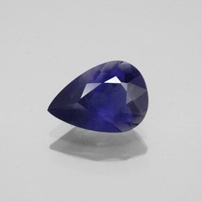 1,43 ctw natürlicher blauer Iolith, Birnenform, VS
