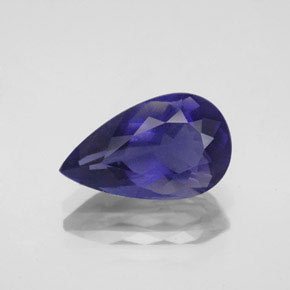 2,91 ctw natürlicher blauer Iolith, Birnenform, VS