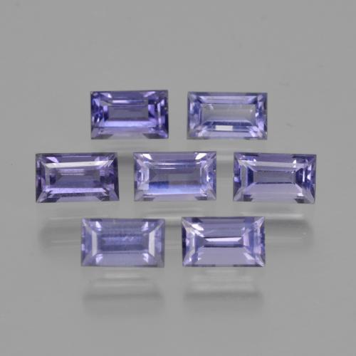 2.04 ct natürliche Silberblau Iolith-Edelsteine, Baguette, VS