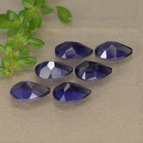 2,27 ct natürliche Tiefblau Iolith-Edelsteine, Birnenform, VS