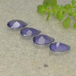 1,19 ct natürliche violetter Iolith-Edelsteine, Birnenform, VS