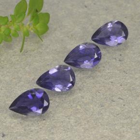 1,18 ct natürliche violetter Iolith-Edelsteine, Birnenform, VS