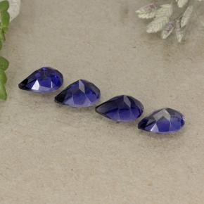 1,63 ct natürliche blauer Iolith-Edelsteine, Birnenform, VS