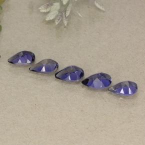 1,74 ct natürliche violetter Iolith-Edelsteine, Birnenform, VS