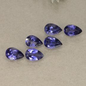 2,04 ct natürliche violetter Iolith-Edelsteine, Birnenform, VS
