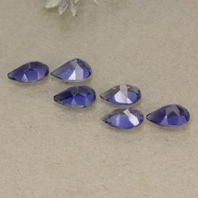 2,04 ct natürliche violetter Iolith-Edelsteine, Birnenform, VS
