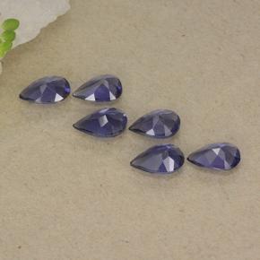 1,60 ct natürliche violetter Iolith-Edelsteine, Birnenform, VS