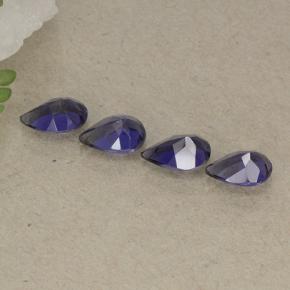 1,41 ct natürliche violetter Iolith-Edelsteine, Birnenform, VS
