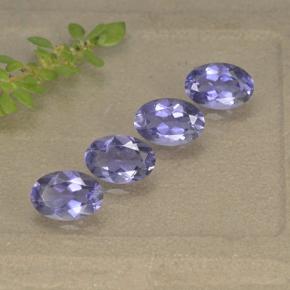 1,52 ct natürliche violetter Iolith-Edelsteine, Oval Schliff, VS