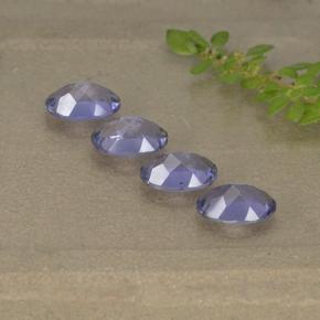 1,52 ct natürliche violetter Iolith-Edelsteine, Oval Schliff, VS
