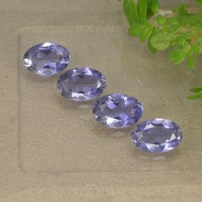 1,49 ct natürliche violetter Iolith-Edelsteine, Oval Schliff, VS