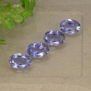 1,49 ct natürliche violetter Iolith-Edelsteine, Oval Schliff, VS