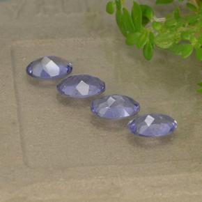 1,49 ct natürliche violetter Iolith-Edelsteine, Oval Schliff, VS