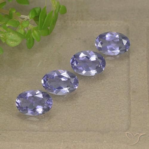 1.43 ct natürliche Mittelhelles Violett Iolith-Edelsteine, Oval, VS