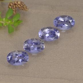 1,73 ct natürliche violetter Iolith-Edelsteine, Oval Schliff, VVS-VS