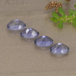 1,73 ct natürliche violetter Iolith-Edelsteine, Oval Schliff, VVS-VS
