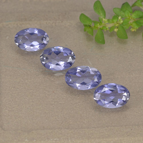 1,28 ct natürliche violetter Iolith-Edelsteine, Oval Schliff, VS