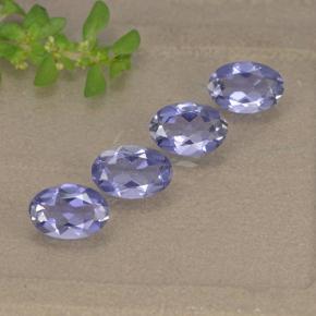 1,28 ct natürliche violetter Iolith-Edelsteine, Oval Schliff, VS