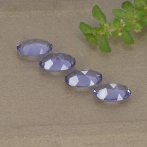 1,28 ct natürliche violetter Iolith-Edelsteine, Oval Schliff, VS